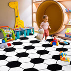 Soft Soccer Rugs for Bedroom, Machine Washable, Cute Bedside Boys Area Rug for Kids Toddlers Teens, Soccer Lovers Home Decor Indoor Carpet for Living Room, Dorms, Nursery, 3x4 FT