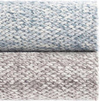 Dash and Albert Loggia Sky Wool Area Rug - 2' x 3' Sky Blue Solid Handwoven Accent Rug - Durable, Lightweight, Dining Room, Living Room, Bedroom - Premium Luxury Hotel Quality Soft Breathable