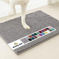 Muddy Mat® | Super Absorbent Door Mat Indoor, Microfiber Quick Dry Chenille Entryway Rug, Non-Slip Front Door Mat, Indoor Mats for Entryway, Machine Washable Pet Rug, Grey 3ft x 8ft