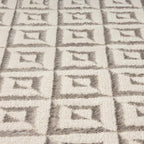 LUXE WEAVERS Geometric Greek Pattern Area Rug, Gray, 6'X9'