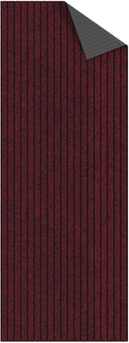 Ottomanson 2' x 8' Hallway Runner with Scraper Pile - Extra Durable Non-Slip Rug Mat for Indoor & Outdoor Use - Ideal for Kitchen, Entryway, Patio & Garage - High-Traffic Carpet, Red