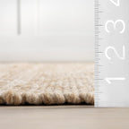 Rugs USA Palisades Marled Beige/Ivory, 8'6" x 11'6", Hand Woven, Marled, Tassel, Soft and Cozy, High Traffic, Stain Resistant, Easy Clean, Durable Area Rug for Bedroom, Living Room, Dining, Den, Foyer