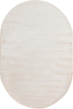 Unique Loom Finsbury Collection Area Rug - Kate (5' 3" x 8' Oval, Ivory/ Beige)