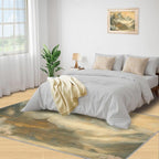 Misty Peaks Rugs for Bedroom - 2x3 Area Rug - Classic Fairy Palace Rugs for Living Room, Fairy Forest Rug, Washable Home Decor Carpet