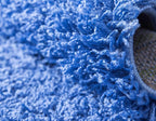 Unique Loom Solid Shag Collection Area Rug (7' 1" x 10' Rectangle, Periwinkle Blue)