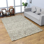 Hand Tufted Wool ECO-Friendly Area Rugs - 4'x6', Rectangle Shape, Dark Brown & Beige, Solid Plain Design, High Pile Handmade Area Rugs for Living Room, Bed Room (KWC111)