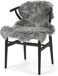 Sheepskin Long Hair 2x3 ft | Bedside Rugs for bedrooms, Sofa, Chair or The Dining Table | Each Sheepskin Rug is Unique and Created by Nature | Small Fluffy Rug in Color Light Grey