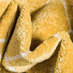 Unique Loom Trellis Frieze Collection Area Rug - Geometric (3' Round, Yellow/ Ivory)
