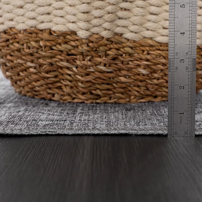 Bloom Rugs Washable 5' x 7' Rug - Ivory/Silver Gray Traditional Area Rug for Living Room, Bedroom, Dining Room, and Kitchen - Exact Size: 5' x 7'