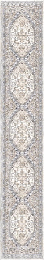 zesthome Washable Runner Rug 2.5x12 - Stain Resistant Entryway Rug,Ultra-Thin Kitchen Rugs, Anti Slip Backing Runner Rugs for Entrance Laundry Room Indoor Hallway (Beige,2.5'x12')