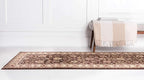Unique Loom Voyage Collection Traditional Oriental Classic Intricate Design Area Rug (2' 7 x 10' 0 Runner, Brown/Ivory)