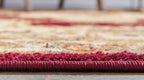Rugs.com Chateau Collection Rug – 10' Square Red Medium Rug Perfect for Living Rooms, Kitchens, Entryways