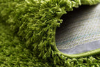 Unique Loom Solid Shag Collection Area Rug (6' 1" x 9' Rectangle, Grass Green)
