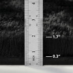 Shag Area Rug, 4 X 6 Plush Fuzzy Rugs for Living Room, Ultra Soft Fluffy Furry Rug for Bedroom, Indoor Carpet Nursery Rugs for Kids Room Home Decor, Black