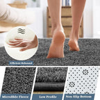 HQAYW 5x7 Area Rugs for Living Room Bedroom, Modern Thickened Memory Foam Soft Rug, Indoor Low Pile Minimalist Washable Non Slip Carpets for Kids Girls Boys Nursery Dorm Home Decor, Dark Grey