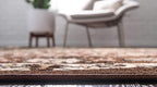 Unique Loom Espahan Collection Area Rug - Cape Cod (7' 10" Round, Brown/ Beige)