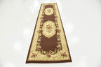 Unique Loom Versailles Collection Traditional Classic Floral Motif Area Rug (2' 7 x 10' 0 Runner, Brown/ Ivory)