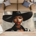3x5 Fashionable Woman Dorm Rug - Modern Woman Small Rugs for Bedroom, Sexy Girl Area Rug Washable Non Slip for Bedroom Kitchen Living Room Entryway
