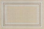Beverly Rug Non Slip Area Rugs 2x3 Modern Bordered Non Skid Rubber Backing Soft Entryway Rug for Living Dining Room Easy to Clean Non Shedding Kitchen Bedroom Indoor Carpet 2 x 3 Beige
