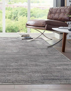 Unique Loom Finsbury Collection Area Rug - Kate (6' 1" x 9' Rectangle, Gray/ Ivory)
