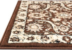 Unique Loom Espahan Collection Area Rug - Cape Cod (9'x 12' Rectangle, Brown/ Beige)
