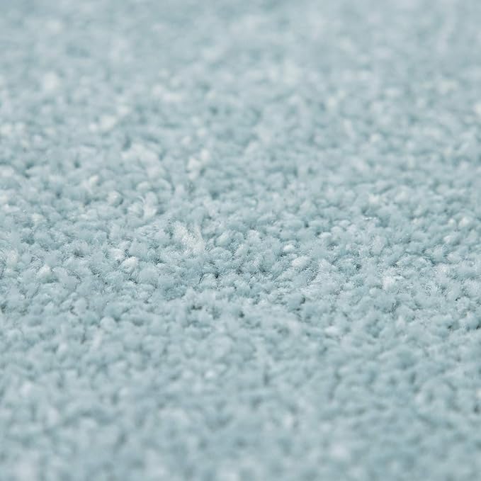 Paco Home Solid Area Rug in Light Blue Modern Plain Design, Size: 4'7" x 6'7"