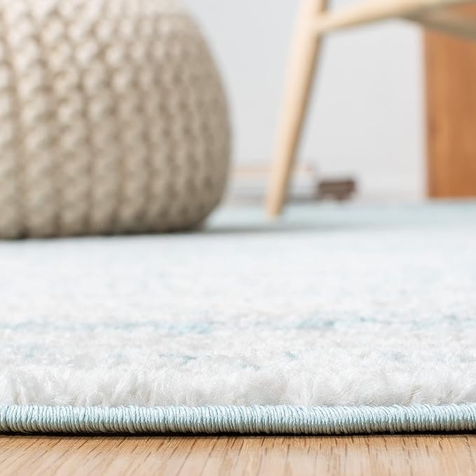 SAFAVIEH Area Rug 10x14 - Adirondack Collection - Large - Aqua & Ivory, Modern Ombre Design, Non Shedding & Easy to Clean, Ideal for Living Room, Bedroom, Office, Dining Space (ADR113J)