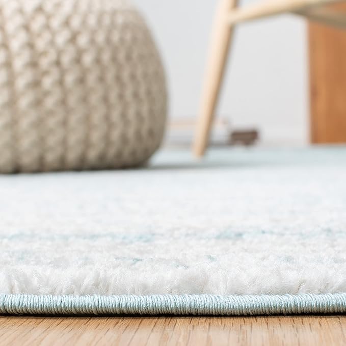 SAFAVIEH Area Rug 11x15 - Adirondack Collection - Large - Aqua & Ivory, Modern Ombre Design, Non Shedding & Easy to Clean, Ideal for Living Room, Bedroom, Office, Dining Space (ADR113J)