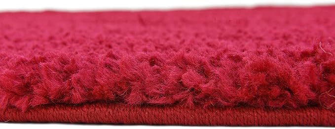 Unique Loom Solo Collection Area Rug - Calabasas (6' 1" Round, Red)