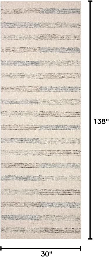 Loloi Chris Loves Julia Chris Collection CHR-05 Ivory/Slate 2'-6'' x 11'-6'', .50" Pile Height, Runner Rug