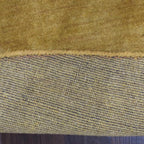 Hand Knotted Loom Wool ECO-Friendly Area Rugs - 6'x6', Round, Gold Color, Solid Plain Design, High Pile Thick Handmade Anti Skid Area Rugs for Living Room, Bed Room (L00111)