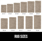 GORILLA GRIP Bath Rug Mat, Thick Soft Absorbent Chenille, Quick Dry Microfiber Mats, Rubber Backing Washable Shower Floor Rugs, US Designed Bathroom Bathmat Home Decor Accessories, 24x17, Gray Beige
