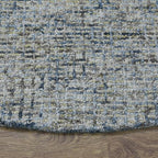 Hand Tufted Wool ECO-Friendly Area Rugs - 8'x8', Round Shape, Light Green, Solid Plain Design, High Pile Thick Handmade Anti Skid Area Rugs for Living Room, Bed Room (KWC111)