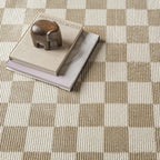 Revival Rugs Gambit 9'2"x12'2" Washable Area Rug for Living Room Bedroom - 100% Recycled Oeko-TEX Certified, Medium Pile, Camel, Beige