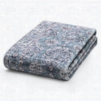 SERISSA Boho Washable Runner Rug, 2x6 Rug Non-Slip Vintage Floral Hallway Kitchen Runner Rug Ultra Soft Print Distressed Blue Grey Floor Carpet for Bedroom Bathroom Laundry Room