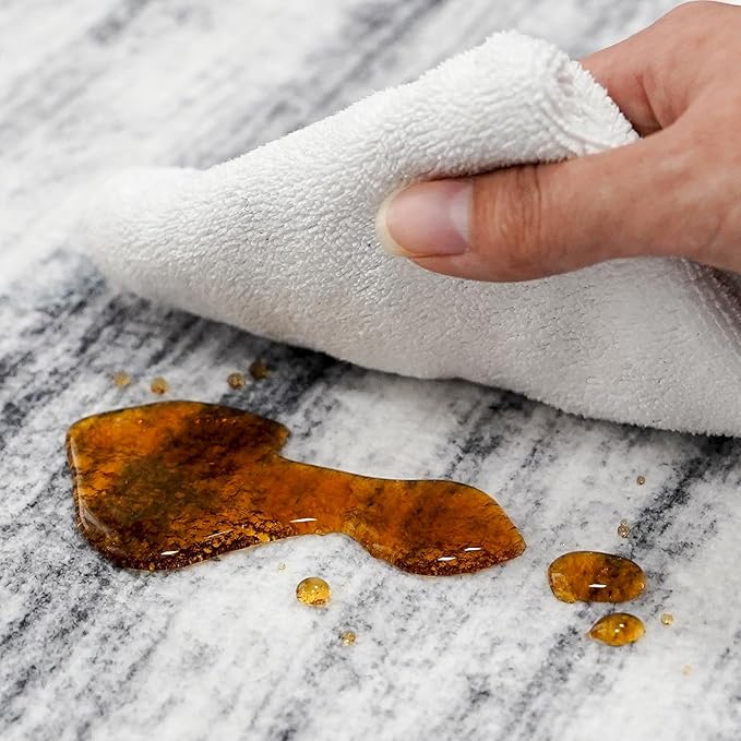5x12 Runner Rug for Wide Hallway: Long Washable Runners for Entryway Living Room Dining Room - Stain and Water Resistant Rugs with Non-Slip Backing - Soft Low-Pile Carpet Grey