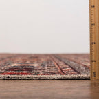 Keen Home Design 2x10 Rug - Machine Washable Runner with Non-Slip Backing, Ideal for Hallway, Entryway, Kitchen, Laundry Room - Vintage, Easy Clean, Durable, Low Pile Rug - (2'6" x 10')