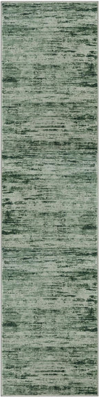Modern Abstract Hallway Runner Rug, Forest Green Washable Kitchen Runner Non-Slip Soft 2x8 Runner Rug Thin Print Faux Wool Carpet for Entryway Bedroom Laundry Room Indoor