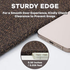 EARTHALL Extra Long Runner Rug 3x18 Ft Washable Runners for Hallways Cotton Non Slip Entryway Runner Braided Kitchen Runner Indoor Outdoor Carpet Runners for Hotels, Officel, Stair, Brown/Coffee