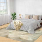4x6 Feathers Cafe Rug - Minimalist Feathers Rugs for Bedroom Aesthetic, Natural Still Life Soft Comfortable Non-Slip for Offie Bedroom Study Boy Girl Room Hotel Dorm