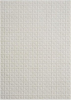 LUXE WEAVERS Geometric Greek Pattern Area Rug, Cream, 8'X10'