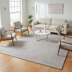 Modern Herringbone Chevron Collection Handcrafted Wool Area Rug - Durable, Zigzag Pattern, for High Traffic, Contemporary Design for Living Room, Bedroom, Dining Room Decor (Smoke Grey, 9' x 12')
