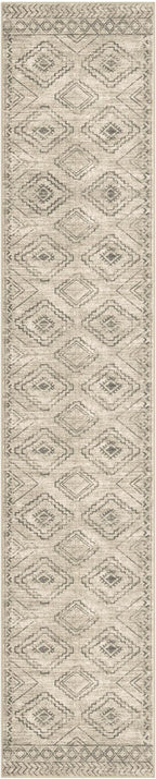KILOCOCO Hallway Runner Rug 2'x10' Runners for Hallways Washable Runner Rug Non Slip Rubber Backed Low-Pile Runners for Bedroom Kitchen Living Room Laundry Room Boho Rugs, Beige/Gray/Green