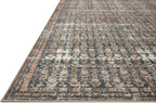 Loloi Amber Lewis Billie Collection, Ocean & Brick 2'-3" x 3'-9" Area Rug – Antique & Distressed Accent Rugs for Living Room, Bedroom, Entryway & Hallway, No Shed High Traffic Area Home Decor Rug