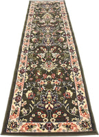 Unique Loom Sialk Hill Collection Area Rug - Washington (2' 2" x 8' 2" Runner Green/Hunter Green)
