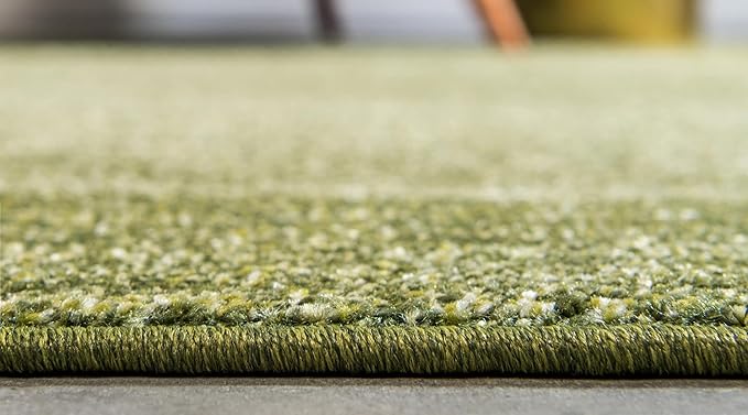 Rugs.com Angelica Collection Rug – 6 Ft Round Light Green Medium Rug Perfect for Kitchens, Dining Rooms