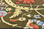 Unique Loom Espahan Collection Area Rug - Cape Cod (8'Square, Green/ Black)