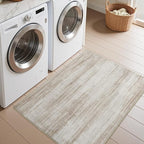 PADOOR Modern Abstract Entryway Rug - 2x3 Washable Rugs Non-Slip Door Mat, Ultra Soft Low Pile Floor Rugs Doormat for Entrance Front Door Indoor Brown