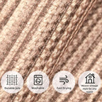 ILANGO Jute Area Rugs 8x10 for Living Room, Woven Washable Outdoor Rugs, Natural Farmhouse Indoor Rugs for High Traffice Areas, Non Slip Carpet with Rubber Backing for Bedroom Dining Table Porch