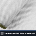 PURRUGS Dirt Trapping Door Mat 24" x 36", Non-Slip/Skid Machine Washable Entryway Rug, Shoes Scraper, Area Rug, Super Absorbent Welcome Mat for Muddy Wet Shoes and Paws, Budding Green & Sage Green